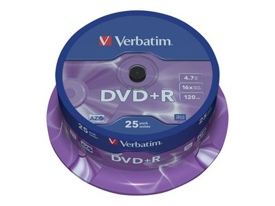 Verbatim DataLifePlus - DVD+R x 25 - 4.7 GB - Speichermedium_thumb