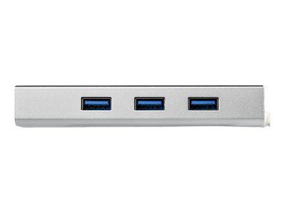 StarTech.com 3 Port mobiler USB 3.0 Hub plus Gigabit Ethernet - Aluminium USB Hub mit Gigabit Ethernet Adapter - Hub - 3 Anschlüsse_6