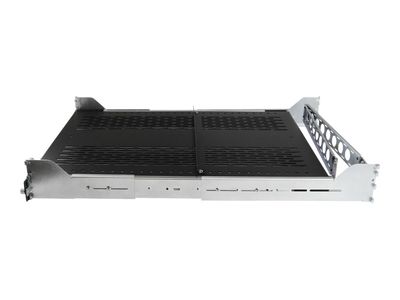 StarTech.com 2HE ausziehbarer belüfteter Fachboden für 19 Serverschrank mit Kabelführung / verstellbarer Montagetiefe bis 22,7 kg - Rack - Regal - 2U_thumb