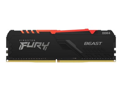 Kingston FURY Beast RGB - DDR4 - Kit - 128 GB: 4 x 32 GB - DIMM 288-PIN - 3600 MHz / PC4-28800 - ungepuffert_thumb