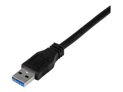 StarTech.com 1m 3 ft Certified SuperSpeed USB 3.0 A to B Cable Cord - USB 3 Cable - 1x USB 3.0 A (M), 1x USB 3.0 B (M) - 1 meter, Black (USB3CAB1M) - USB cable - 1 m_3