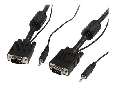 Monitorkabel mit Audio - HD15 Kabel / Stecker/Stecker / VGA-Kabel - 15 m_thumb