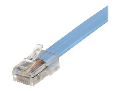 StarTech.com Cisco Console Rollover Cable - RJ45 Ethernet - Network cable - RJ-45 (M) to RJ-45 (M) - 6 ft - molded, flat - blue - ROLLOVERMM6 - network cable - 1.8 m - blue_2