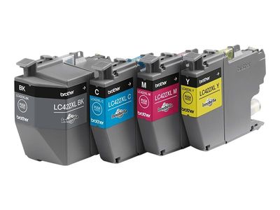 Brother Tintenpatrone LC422XL - 4er-Pack - Schwarz, Gelb, Cyan, Magenta_1