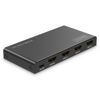DIGITUS DS-55331 - Video/Audio-Schalter - 4K - 3 x 1_4