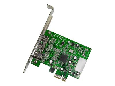 StarTech.com 3 Port 2b 1a 1394 PCI Express FireWire Card Adapter - 1394 FW PCIe FireWire 800 / 400 Card (PEX1394B3) - FireWire adapter - PCIe - 2 ports_2