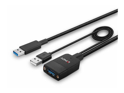 Cable Lindy Hybrid USB 3.2 Gen 2 Typ A 35m Black_3