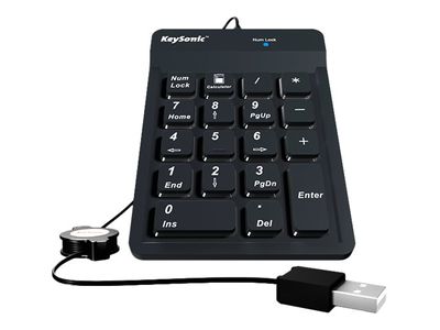 KeySonic Numeric Keypad Keyboard ACK-118BK - Black_3