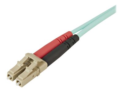 StarTech.com Aqua OM4 Duplex Multimode Fiber - 1m / 3 ft - 100 Gb - 50/125 - OM4 Fiber - LC to LC Fiber Patch Cable (450FBLCLC1) - network cable - 1 m - aqua_6