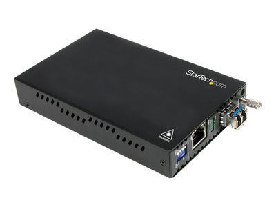 StarTech.com Multimode (MM) LC Fiber Media Converter for 1Gbe Network - 550m Range - Gigabit Ethernet - 850nm - with SFP Transceiver (ET91000LC2) - fiber media converter - 1GbE_4