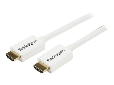 StarTech.com 3m High-Speed-HDMI-Kabel - Ultra HD 4k x 2k HDMI CL3 Kabel zur Installation in Wänden mit vergoldeten Kontakten - Weiß - HDMI-Kabel - 3 m_thumb