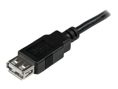 StarTech.com 6in USB 2.0 Extension Adapter Cable A to A - M/F - USB extension cable - USB (M) to USB (F) - USB 2.0 - 5.9 in - black - USBEXTAA6IN - USB extension cable - USB to USB - 15 cm_4