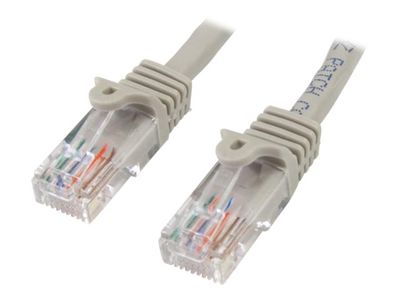 StarTech.com 10m Cat5e Ethernet Netzwerkkabel Snagless mit RJ45 - Cat 5e UTP Kabel - Grau - Patch-Kabel - 10 m - Grau_2