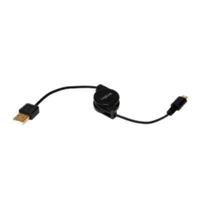 LogiLink CU0090 USB cable USB 2.0 0.75 m USB A Micro-USB B Black_2