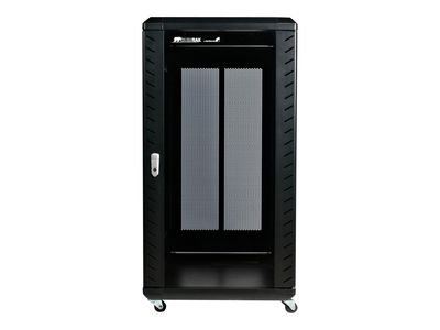 StarTech.com 22U Server Rack Cabinet on Wheels - 36 inch Adjustable Depth - Portable Network Equipment Enclosure (RK2236BKF) rack - 22U_3