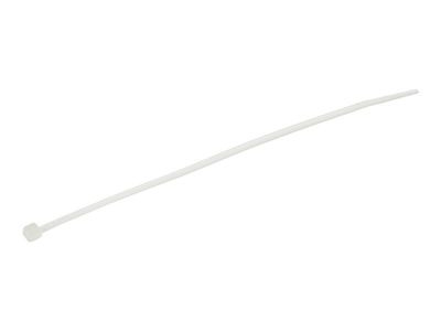 StarTech.com 15cm(6") Cable Ties, 3mm(1/8") wide, 39mm(1-3/8") Bundle Diameter, 18kg(40lb) Tensile Strength, Nylon Self Locking Zip Ties with Curved Tip, 94V-2/UL Listed, 100 Pack, White - Nylon 66 Plastic - TAA (CBMZT6N) - Kabelbinder - TAA-konform_thumb