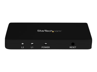 StarTech.com HDMI Splitter 1 In 2 Out - 4k 30Hz - 2 Port - Aluminum - HDMI Multi Port - HDMI Audio Splitter (ST122HD4K) - video/audio switch - 2 ports_2