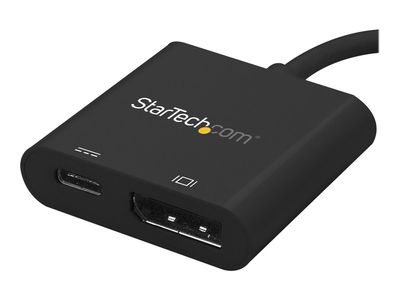 StarTech.com USB C DisplayPort Adapter mit USB Stromversorgung (USB PD) - 4K 60Hz - USB-C zu DisplayPort - externer Videoadapter - Parade PS171 - Schwarz_3