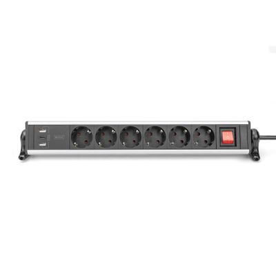 DIGITUS - Steckdosenleiste - mit 3 USB-Ports - 3680 Watt_thumb
