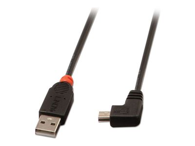 Cable Lindy USB 2.0 to mini USB-B 0,5m Black_thumb