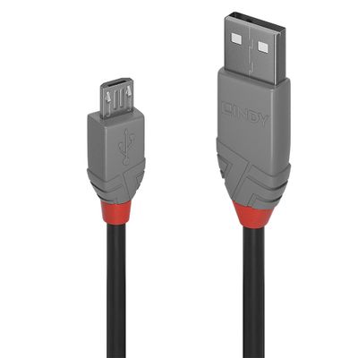 Lindy 2m USB 2.0 Type A to Micro-B Cable, Anthra Line_thumb