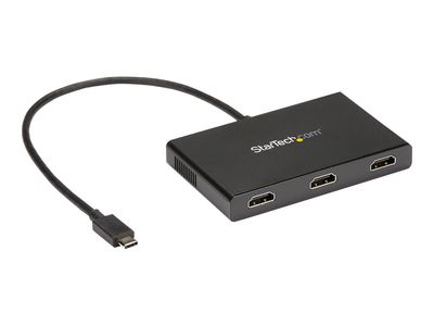 StarTech.com 3-Port Multi Monitor Adapter - USB-C to HDMI Video Splitter - USB Type-C to HDMI MST Hub - Thunderbolt 3 Compatible - Windows - external video adapter - STDP4320 - black_2
