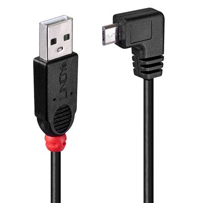 Lindy 31975 USB Kabel USB 2.0 0,5 m USB A Micro-USB B 0,48 Gbit/s Schwarz_thumb