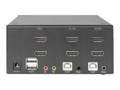 DIGITUS DS-12860 - KVM / audio / USB switch - 2 ports_4