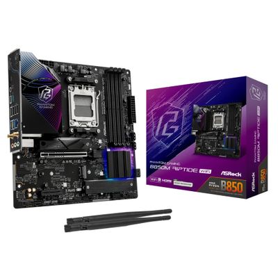 ASRock Phantom Gaming B850M RIPTIDE WIFI - Motherboard - micro ATX - Socket AM5 - AMD B850_thumb