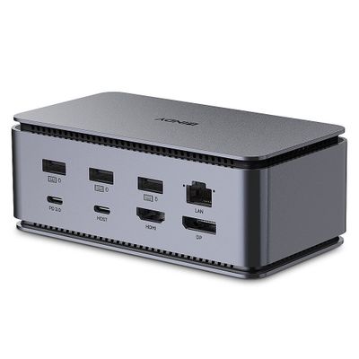 Lindy 43372 laptop-dockingstation & portreplikator Andocken USB4 Anthrazit_2