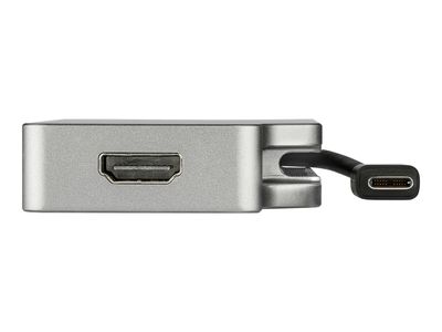 StarTech.com USB C Multiport Video Adapter with HDMI, VGA, Mini DisplayPort or DVI, USB Type C Monitor Adapter to HDMI 2.0 or mDP 1.2 (4K 60Hz), VGA or DVI (1080p), Space Gray Aluminum - 4-in-1 USB-C Converter (CDPVDHDMDP2G) - Videoschnittstellen-Converte_7