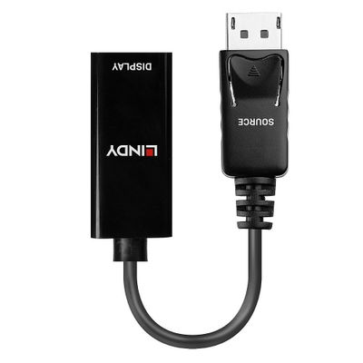 Lindy 41718 Videokabel-Adapter 0,15 m DisplayPort HDMI Schwarz_2