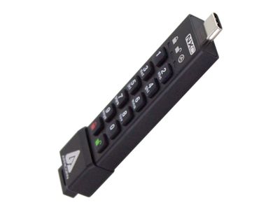 Apricorn USB-Stick Aegis Secure Key 3NXC - USB Typ-A 3.2 Gen 1 - 4 GB - Schwarz_thumb