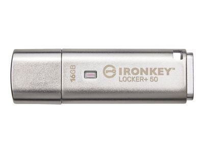 Kingston USB-Stick IronKey Locker+ - USB 3.2 Gen 1 (3.1 Gen 1) - 16 GB - Silver_1