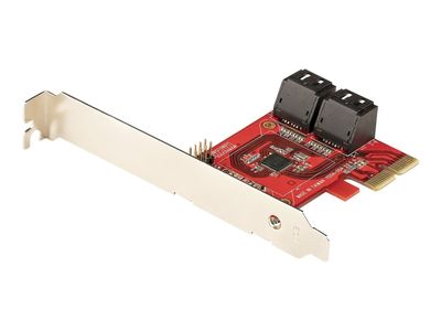 StarTech.com PCIe SATA Controller Karte - 4 Port SATA 3 Erweiterungskarte/Kontroller - 6Gbit/s - Full/Low-Profile Blende - PCI Express Festplatten/SSD kontroller/Adapter (4P6G-PCIE-SATA-CARD) - Speicher-Controller - SATA 6Gb/s - PCIe 3.0 x2_3