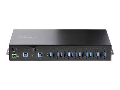 StarTech.com 16-Port Industrial USB 3.0 Hub 5Gbps, Metal, DIN/Surface/Rack Mountable, ESD Protection, Terminal Block Power, up to 120W Shared USB Charging, Dual-Host Hub/Switch (5G16AINDS-USB-A-HUB) - Hub - industriell - 16 Anschlüsse - an Rack montierbar_6