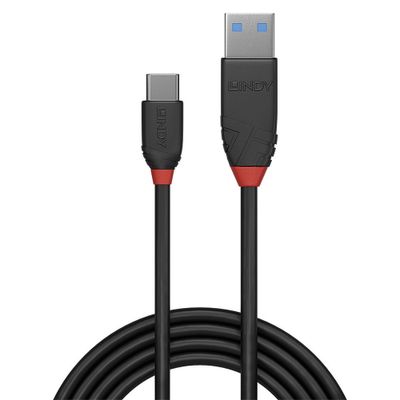 Lindy USB cable Black Line - USB-A / USB-C - 15 cm_2