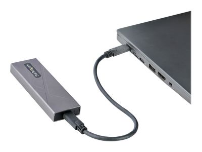 StarTech.com USB-C 10Gbps to M.2 NVMe or M.2 SATA SSD Enclosure, Tool-free M.2 PCIe/SATA NGFF SSD Enclosure, Portable Aluminum Case, USB Type-C & USB-A Host Cables, For 2230/2242/2260/2280 - Works w/ Thunderbolt 3 (M2-USB-C-NVME-SATA) - Speichergehäuse -_3