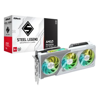 ASRock Steel Legend OC - graphics card - Radeon RX 9060 XT - 16 GB_4