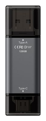 Team Group X1 USB 3.2 Gen1 USB flash drive 64 GB USB Type-A / USB Type-C 3.2 Gen 1 (3.1 Gen 1) Black, Grey_5