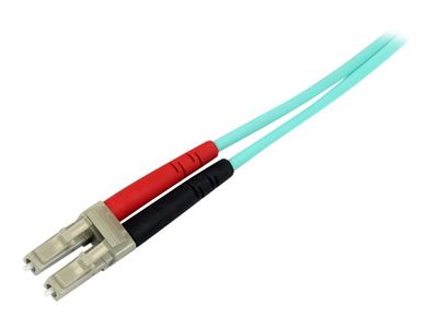 StarTech.com 10m (30ft) LC/UPC to LC/UPC OM3 Multimode Fiber Optic Cable, Full Duplex 50/125Âµm Zipcord Fiber Cable, 100G Networks, LOMMF/VCSEL,_4