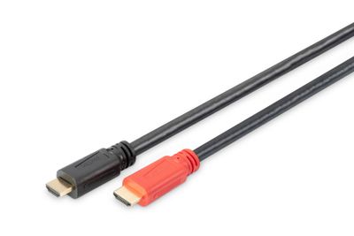 DIGITUS HDMI High Speed Connecting Cable with Ethernet and Signal Booster - HDMI Type-A Male/HDMI Type-A Male - 15 m_thumb