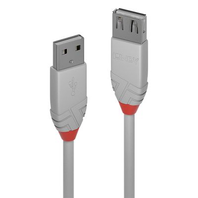 Lindy 36712 USB Kabel USB 2.0 1 m USB A 0,48 Gbit/s Grau_thumb