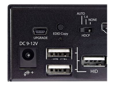 StarTech.com 2 Port HDMI KVM-Switch - Einzelmonitor 4K 60Hz Ultra HD HDR - HDMI 2.0 KVM Umschalter mit 2 Port USB-3.0-Hub (5 Gbit/s) und 4x USB 2.0-HID, Audio - Hotkey - TAA (SV231HU34K6) - KVM-/Audio-Switch - 2 Anschlüsse - an Rack montierbar - TAA-konfo_6