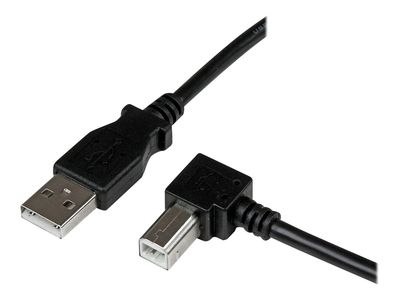 StarTech.com 3m USB 2.0 A to Right Angle B Cable Cord - 3 m USB Printer Cable - Right Angle USB B Cable - 1x USB A (M), 1x USB B (M) (USBAB3MR) - USB cable - USB Type B to USB - 3 m_1