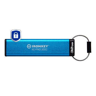 Kingston Technology IronKey 32GB USB-C Keypad 200C, FIPS 140-3 Lvl 3 AES-256_thumb