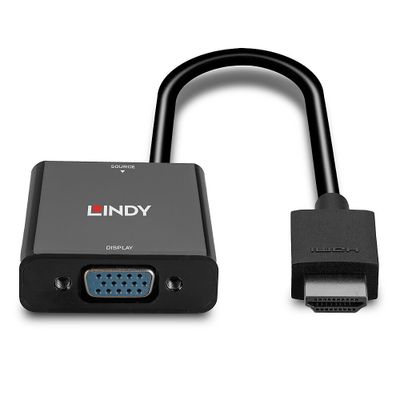 Lindy 38291 Videokabel-Adapter 0,1 m HDMI Typ A (Standard) VGA (D-Sub) Schwarz_4