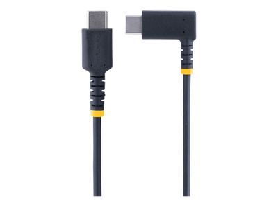 StarTech.com 6ft (2m) USB C Charging Cable Right Angle, 60W PD 3A, Heavy Duty Fast Charge USB-C Cable, USB 2.0 Type-C, Durable and Rugged Aramid Fiber, S20/iPad/Pixel - High Quality USB Charging Cord (R2CCR-2M-USB-CABLE) - USB Typ-C-Kabel - 24 pin USB-C z_2