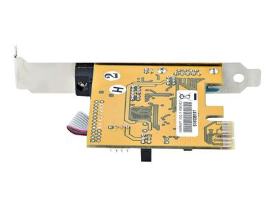 StarTech.com 2-Port PCI Express Serial Card, Dual Port PCIe to RS232 (DB9) Serial Interface Card, 16C1050 UART, Standard or Low Profile Brackets, COM Retention, For Windows & Linux - PCIe to Dual DB9 Card (21050-PC-SERIAL-CARD) - Serieller Adapter - PCIe_10