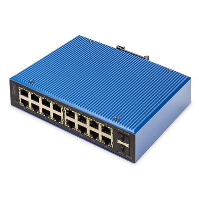 Switch Digitus Gigabit Ethernet PoE Ind. 16+2_1